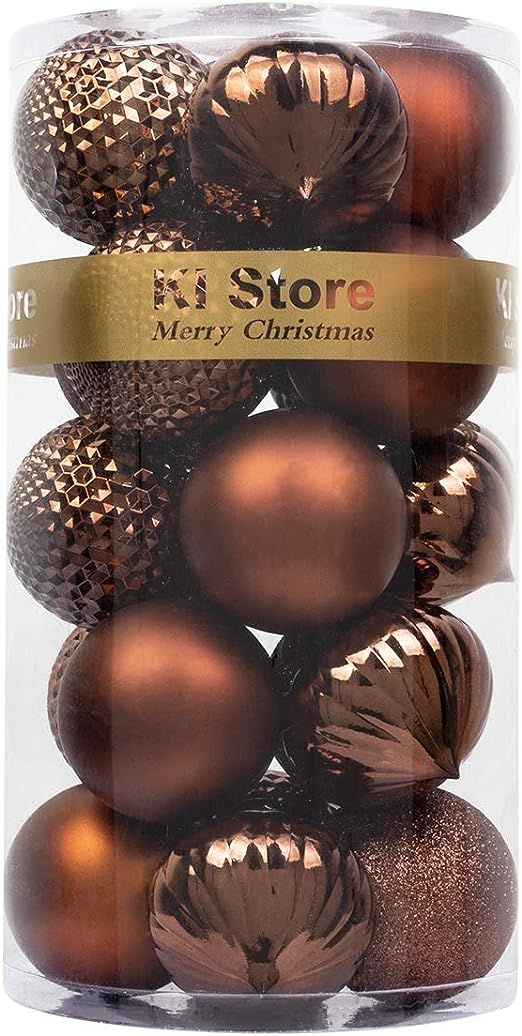 KI Store Christmas Balls Shatterproof Christmas Tree Ornaments Decorations for Xmas Trees Wedding... | Amazon (US)