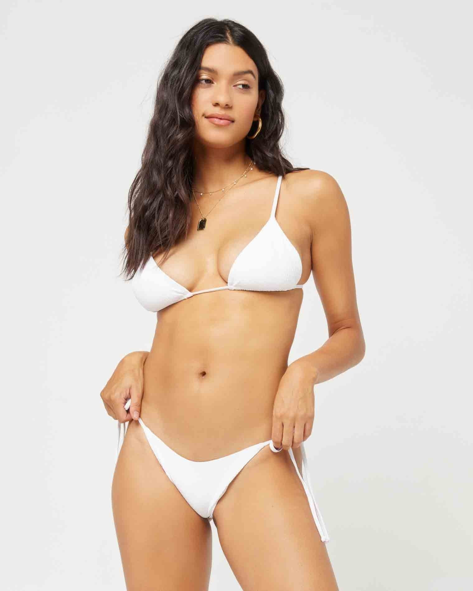 pointelle rib brittany bikini top | L*Space