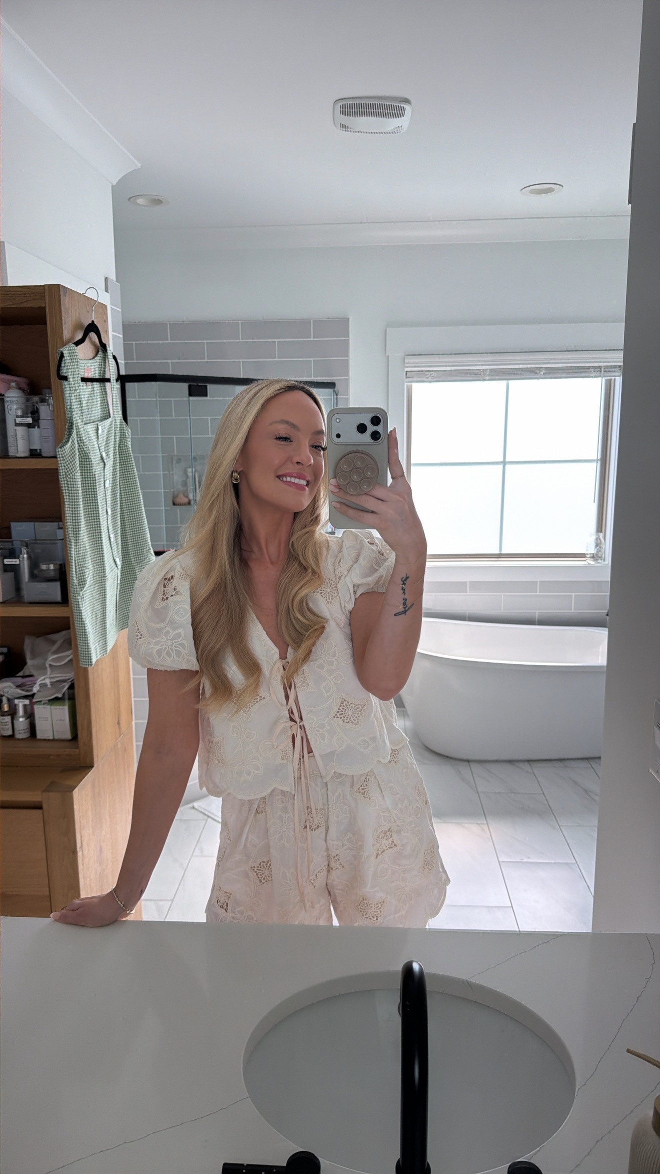 Petal & Pup, cream matching set outfit, spring matching set women, shorts and top set outfit, cream two piece set women, casual spring outfit set, neutral matching set outfit, loungewear set women spring, chic matching set outfit, effortless spring outfit women, two piece outfit women casual  

 #LTKdayinmylife #LTKootd #LTKSeasonal