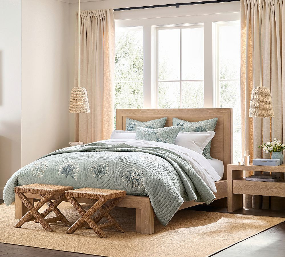 Coral Reef Embroidered Quilt | Pottery Barn (US)