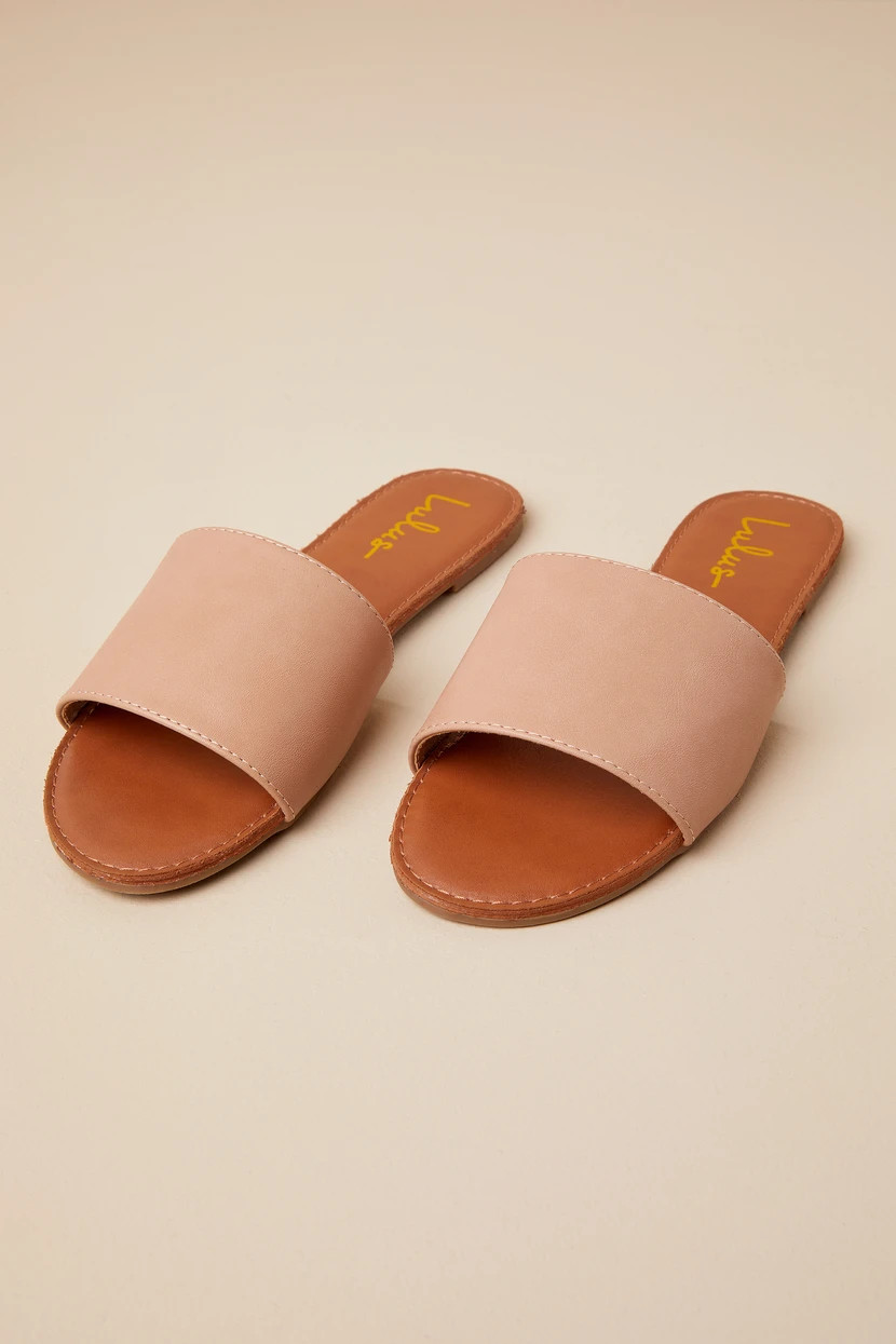 Addison Natural Slide Sandals | Lulus