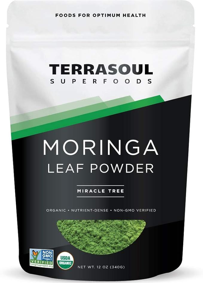Terrasoul Superfoods Organic Moringa Powder, 11 Oz : Detox - Antioxidants - Immunity | Amazon (US)