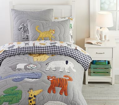 Silly Safari Quilt & Shams | Pottery Barn Kids