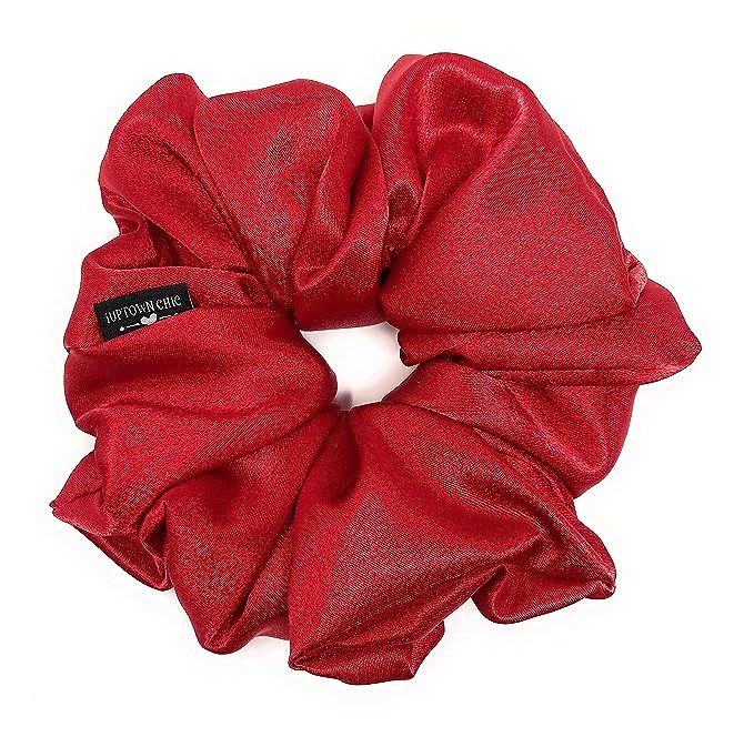 Iuptown Chic Jumbo Oversized XL Satin Scrunchies for Women Girls, Frizz Prevention, Sleep Hair Ho... | Amazon (US)