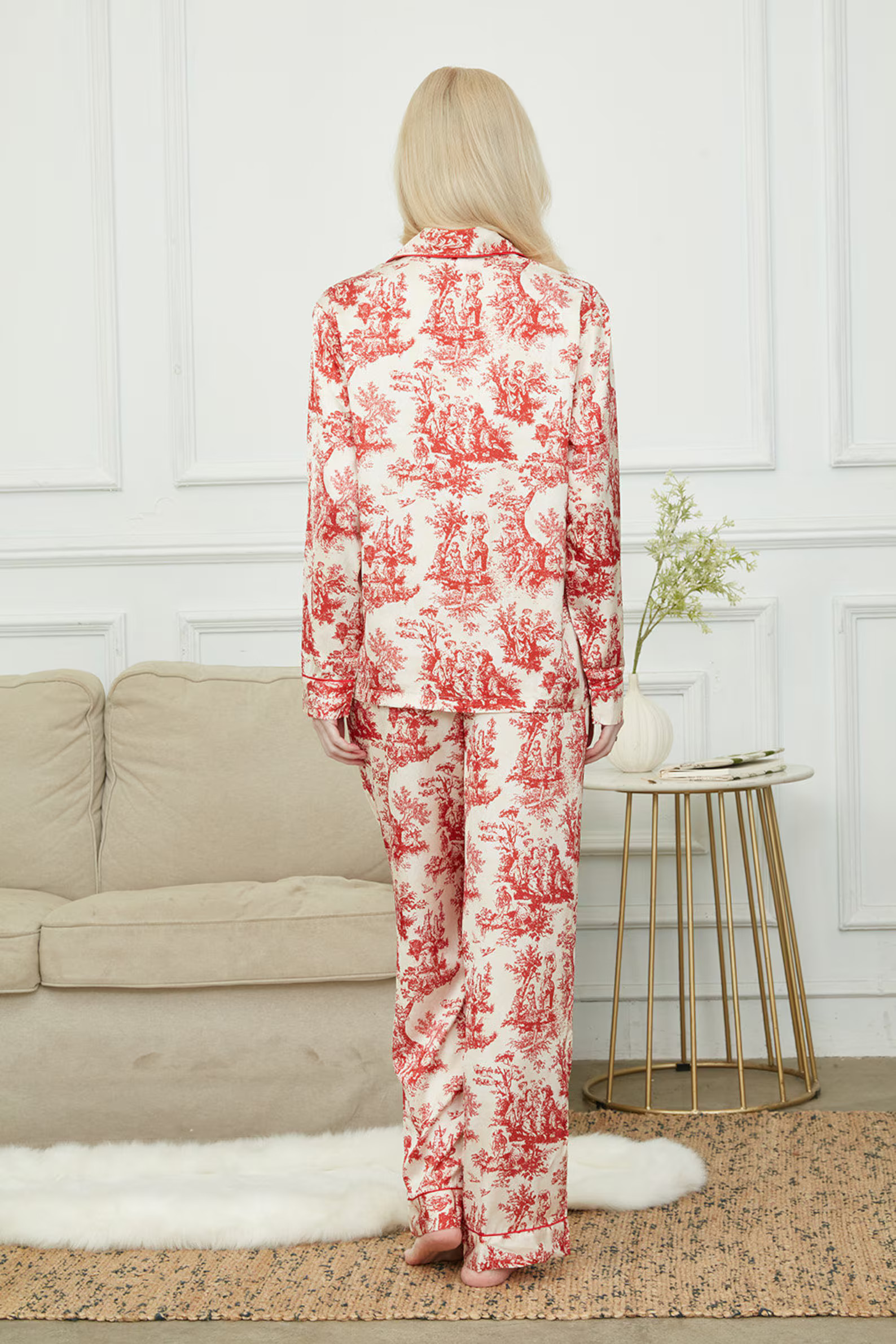 Bride and Bridesmaids Pajama, Pajama Set for Women,red of the Evening ,soft Silky Polyester, Gift... | Etsy (US)