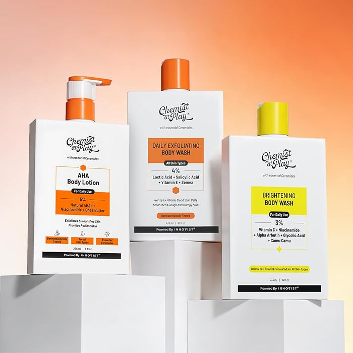 Chemist at Play The Body Refining Combo | Brightening Body Wash with Vitamin C | Exfoliating Body... | Amazon (US)