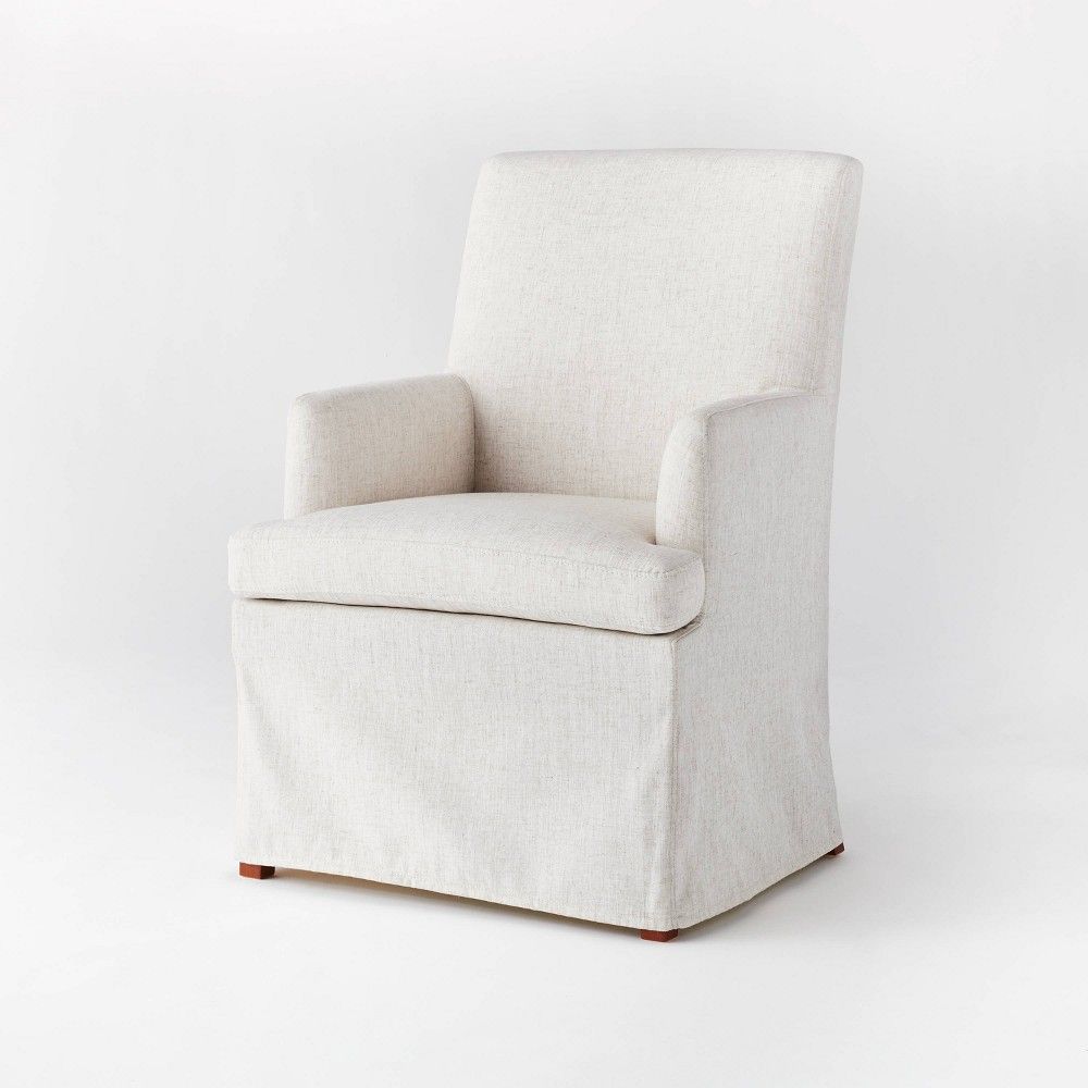Upholstered Slipcover Dining Chair Cream - Threshold designed with Studio McGee | Target