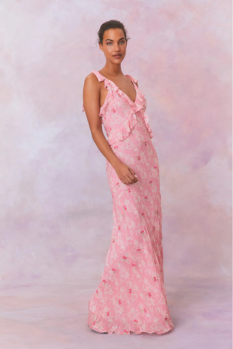 Orcene Floral Maxi Dress | LoveShackFancy