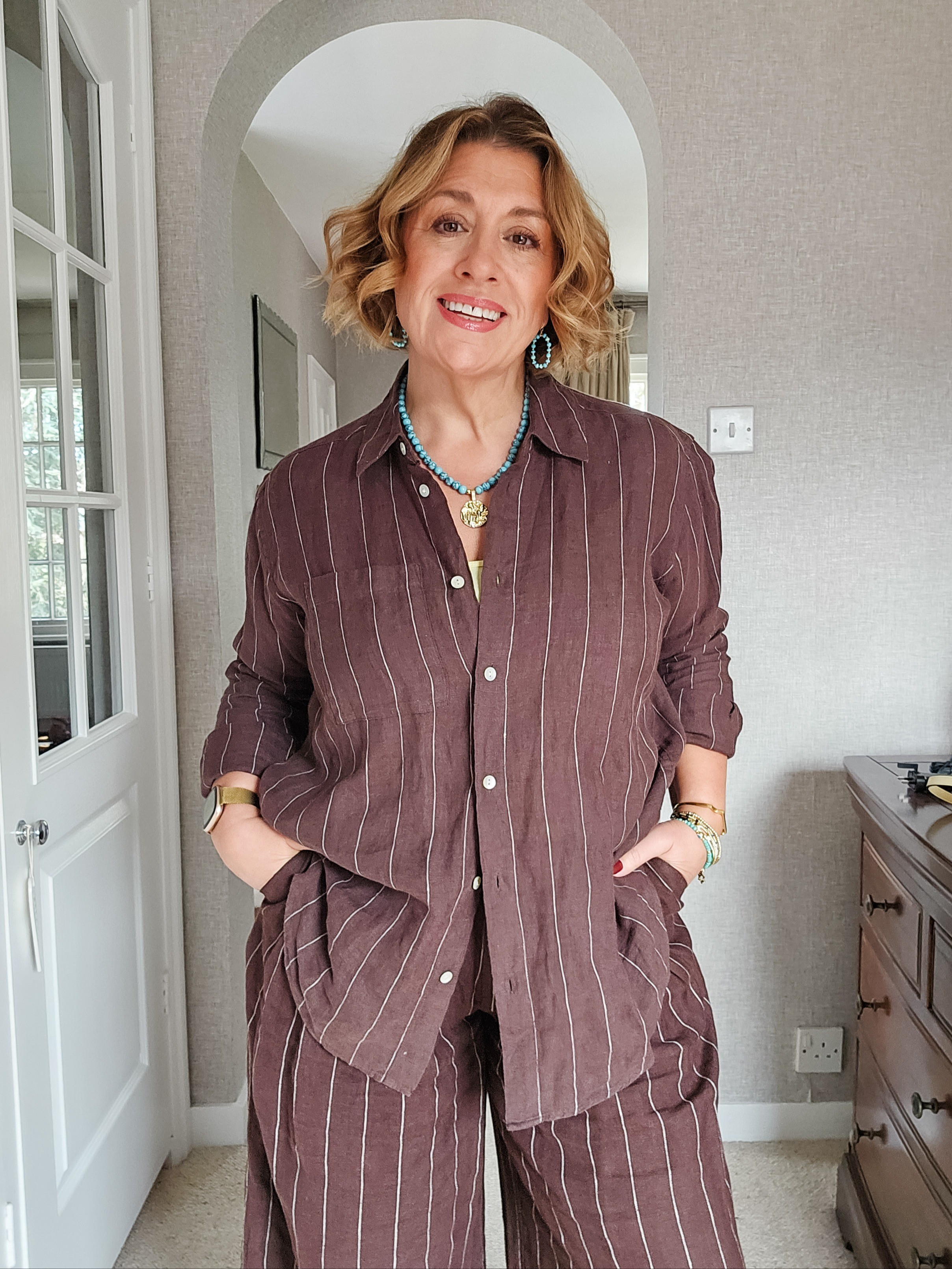 The perfect brown linen coord for Summer

#LTKsummer #LTKover50style #LTKpetite