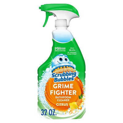 Scrubbing Bubbles Citrus Scent Bathroom Grime Fighter Bathroom Cleaner Spray - 32oz | Target