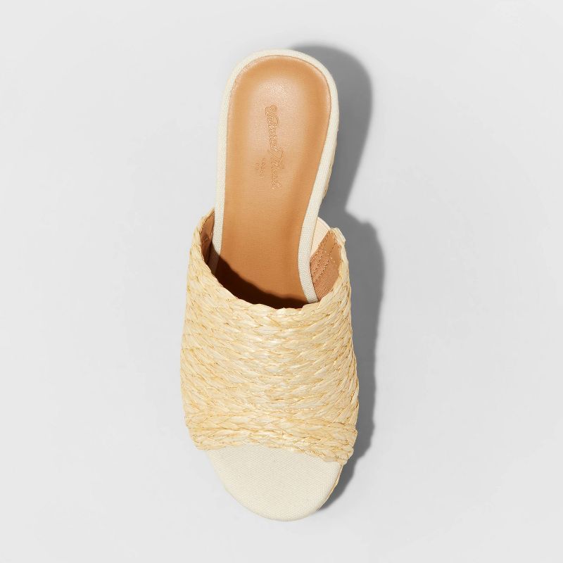 Women's Nessa Platform Mule Heels - Universal Thread™ Light Beige | Target