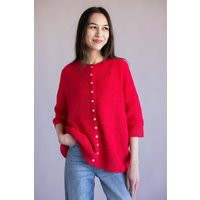 Things Between Cherie Cardigan for Women in Red | Glik's