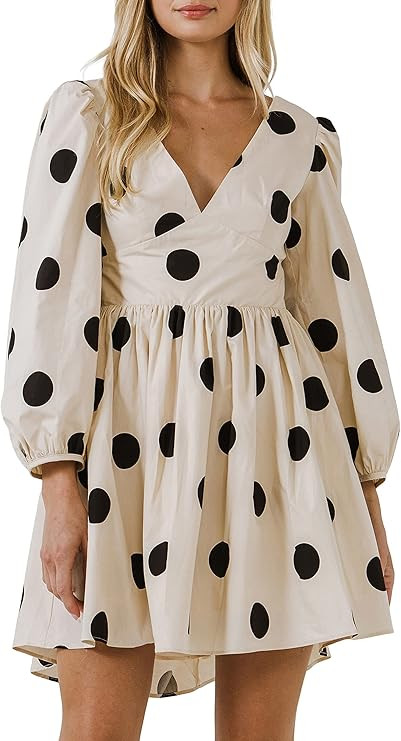 English Factory Women's Dotted High Low Dress | Amazon (US)