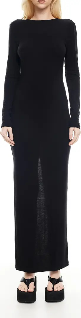 LIONESS Muse Open Back Long Sleeve Maxi Dress | Nordstrom | Nordstrom