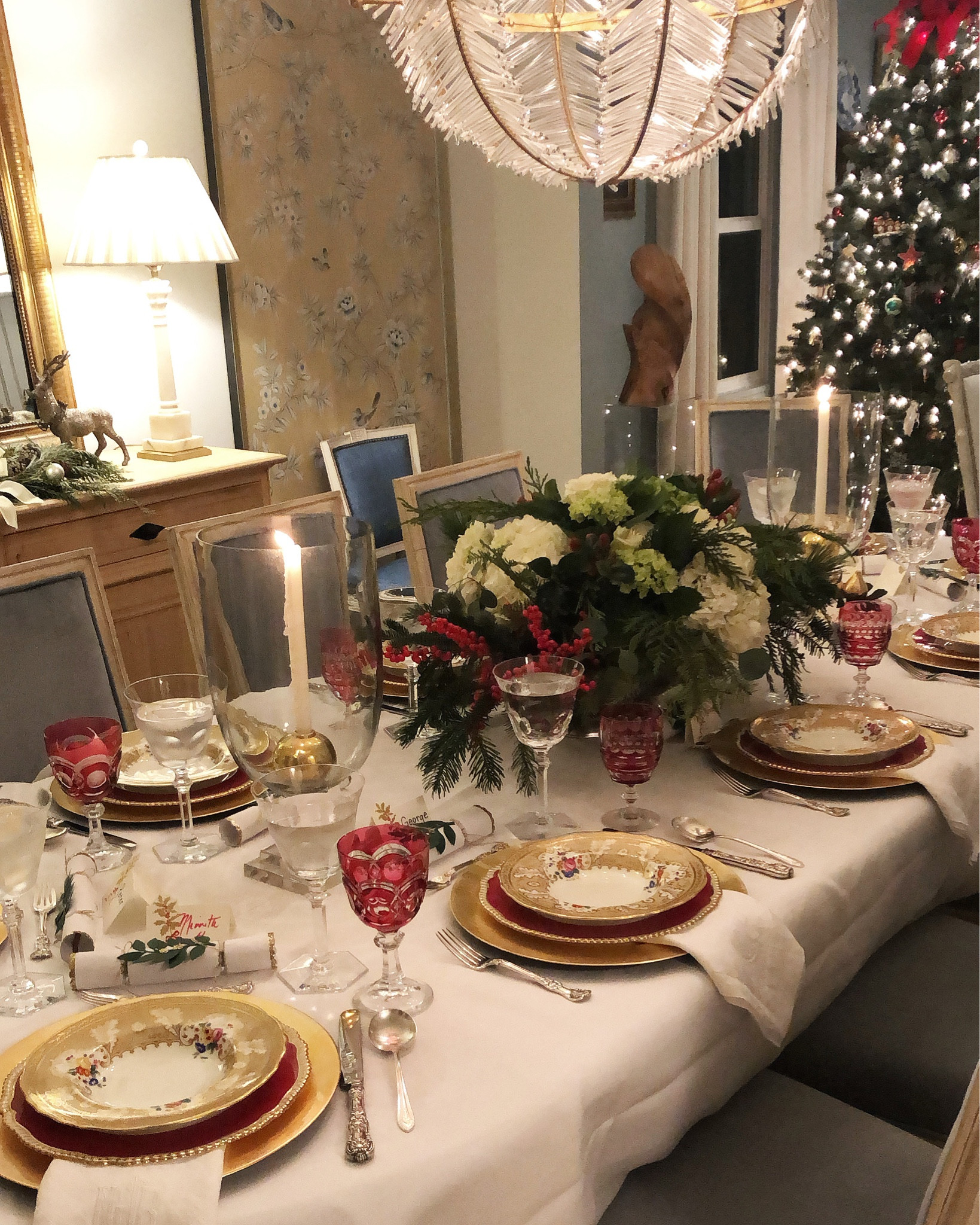 A past Christmas table…love using my grandmother’s cranberry colored glass!

#LTKHoliday #LTKSeasonal #LTKHome