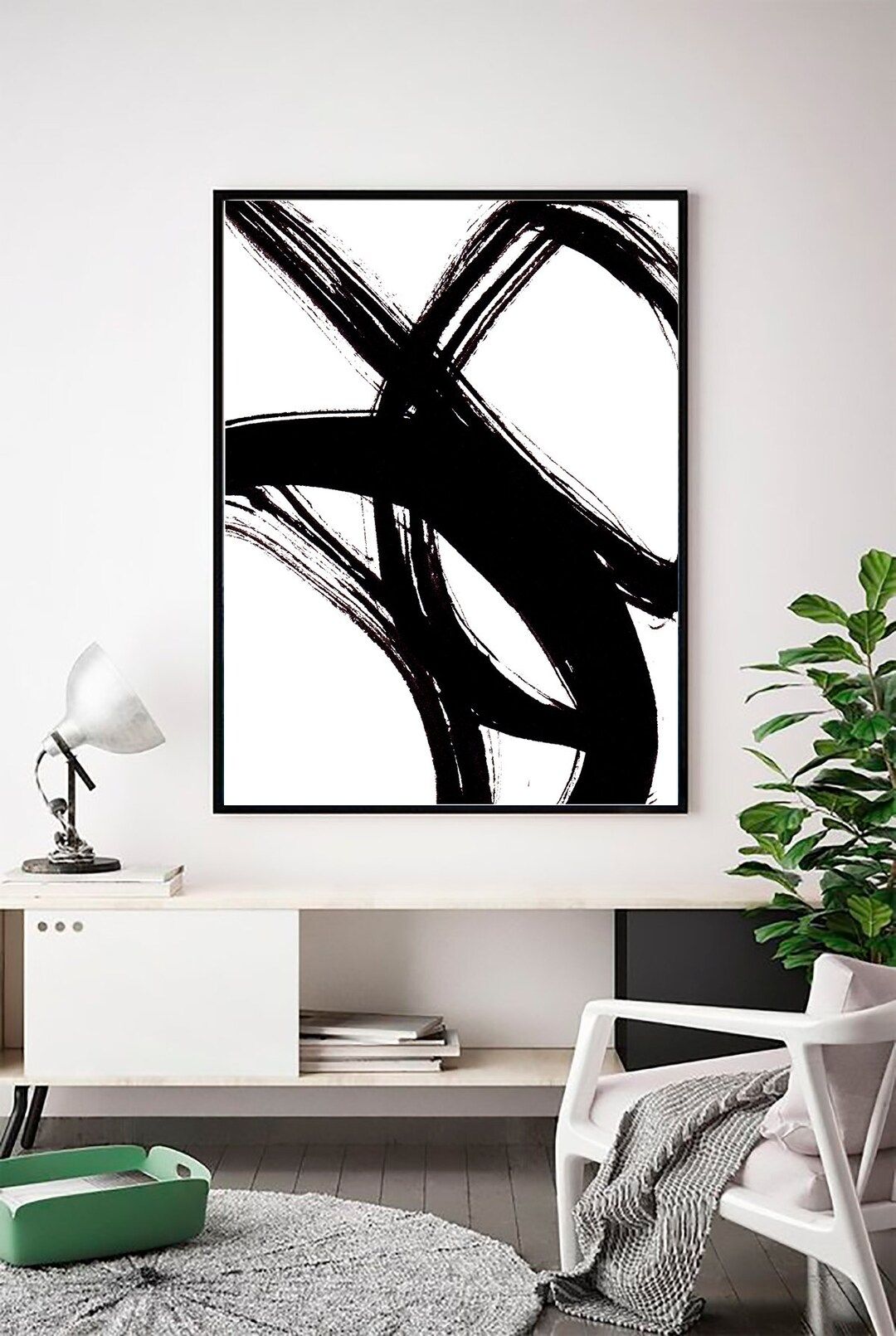 Abstract Wall Art Abstract Print Black White Abstract Print - Etsy Canada | Etsy (CAD)