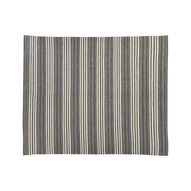Hesper Striped Indoor/Outdoor Rug 8'x10' + Reviews | Crate & Barrel | Crate & Barrel