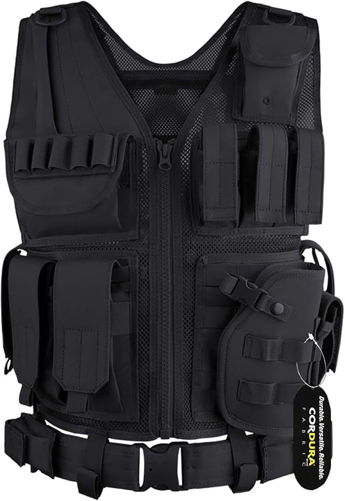 GLORYFIRE Tactical Vest Modular Assault Vest Law Enforcement Vest Adjustable Lightweight Breathab... | Amazon (US)