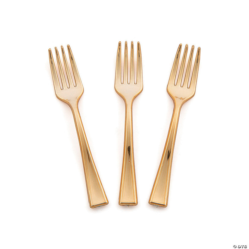 Bulk 50 Ct. Metallic Mini Forks | Oriental Trading Company