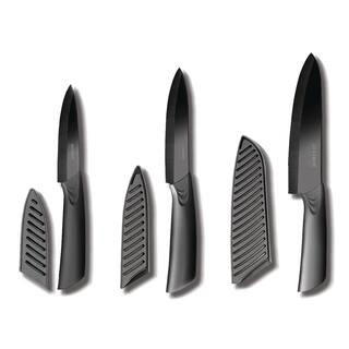 6-Piece Ceramic Knife Set with Blade Covers | The Home Depot