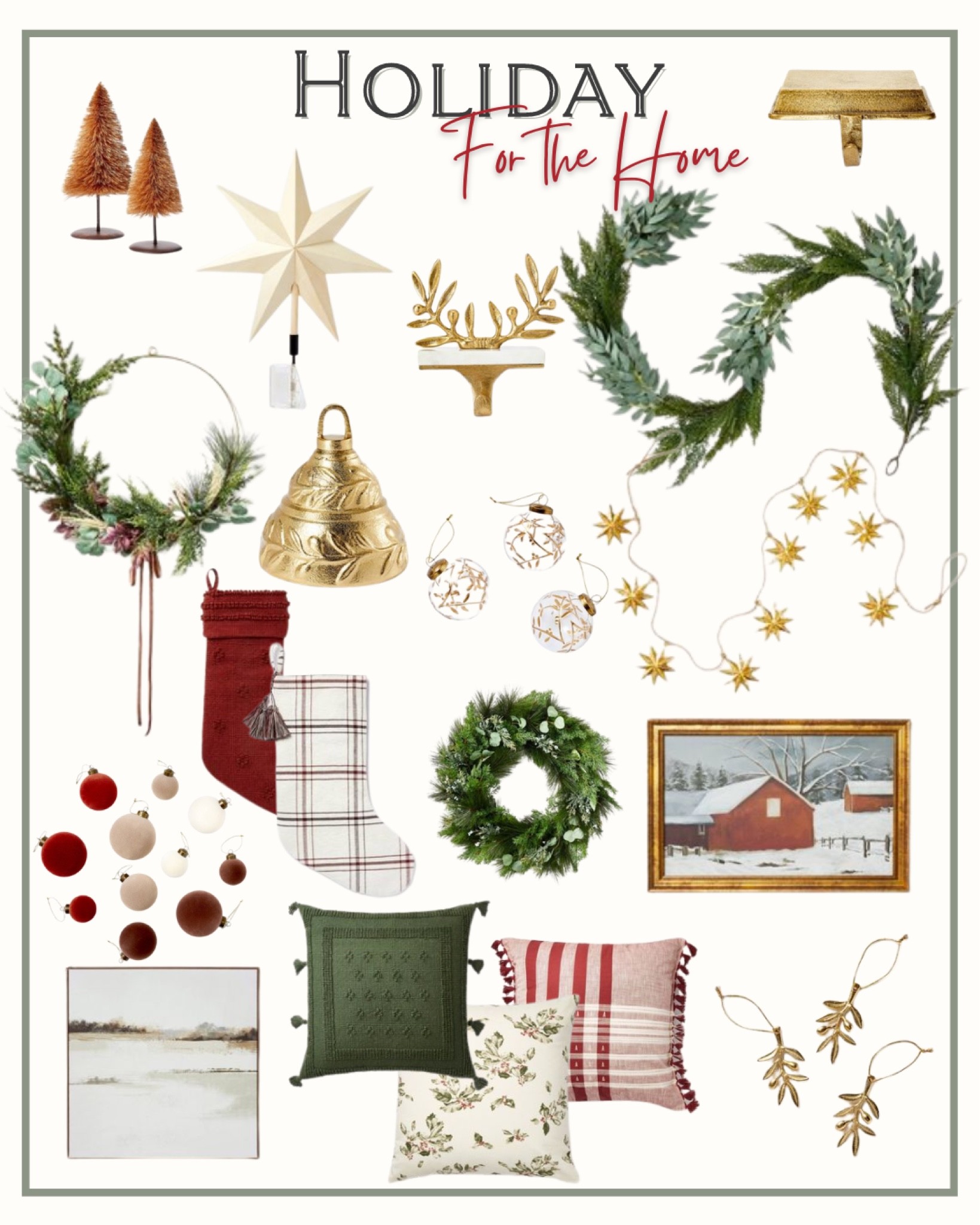 Studio McGee x Target Holiday- decor, decorations, art, wreath, bell, star, garland

#LTKSeasonal #LTKHoliday #LTKhome