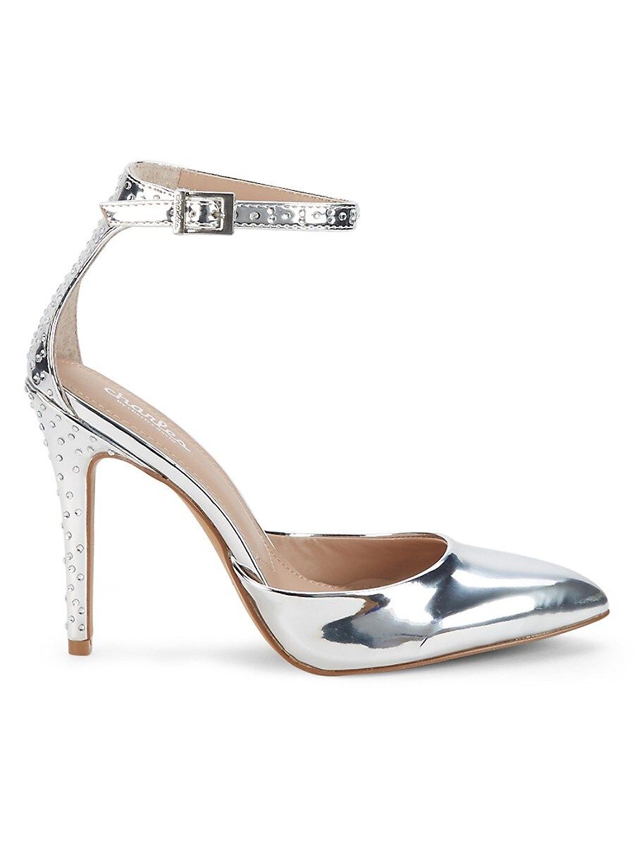 Charles by Charles David Women's Studded Metallic Pumps - Silver - Size 9 | Saks Fifth Avenue OFF 5TH