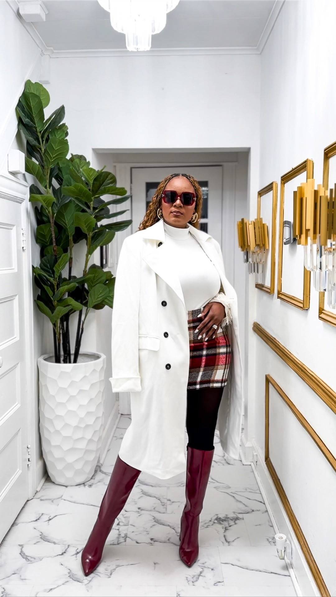 Styling a plaid skirt 💕 This is a great look for the Fall/Winter as the hose, coat & turtleneck sweater helps you keep Warm 🙌 

Fall outfits | Travel Outfit | denim dress | Sandals | boots | Jeans | suede bag | Sunglasses | teacher outfit | dress | fall family photo outfits

#LTKStyleTip #LTKItBag #LTKFindsUnder100