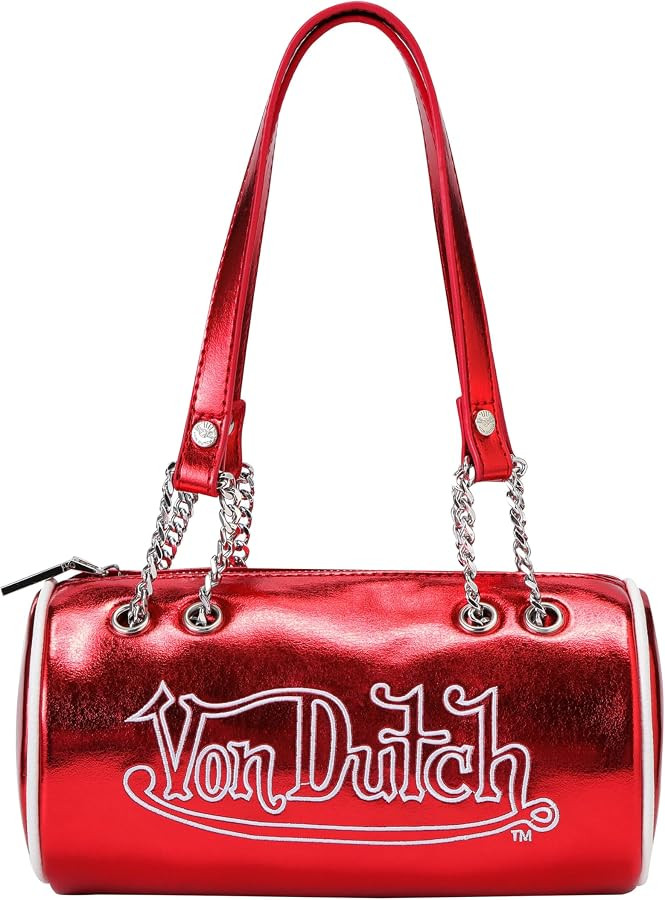 Von Dutch Barrel Bag, Vegan Leather Shoulder Bag | Amazon (US)