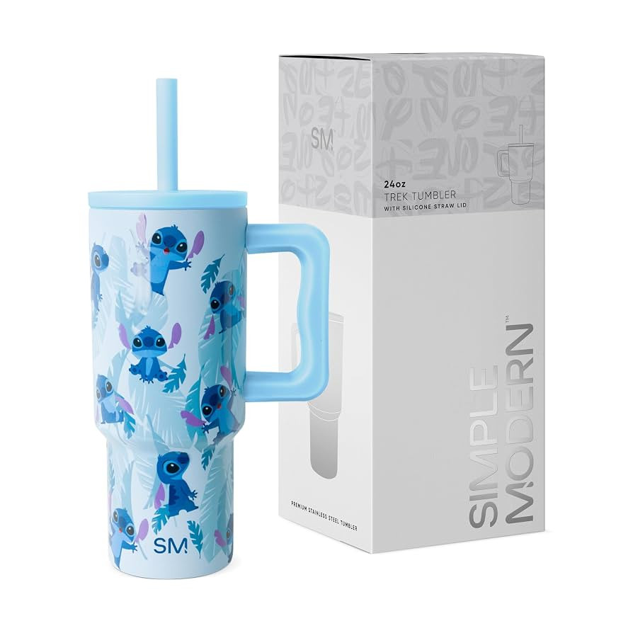 Simple Modern Disney Kids 24 oz Tumbler with Handle and Silicone Straw Lid | Spill Proof and Leak... | Amazon (US)