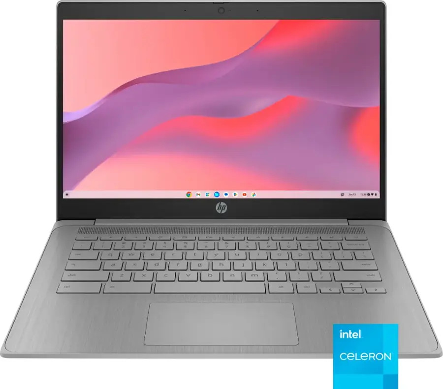 HP - 14" Chromebook - Intel Celeron - 4GB Memory - 64GB eMMC - Modern Grey | Best Buy U.S.