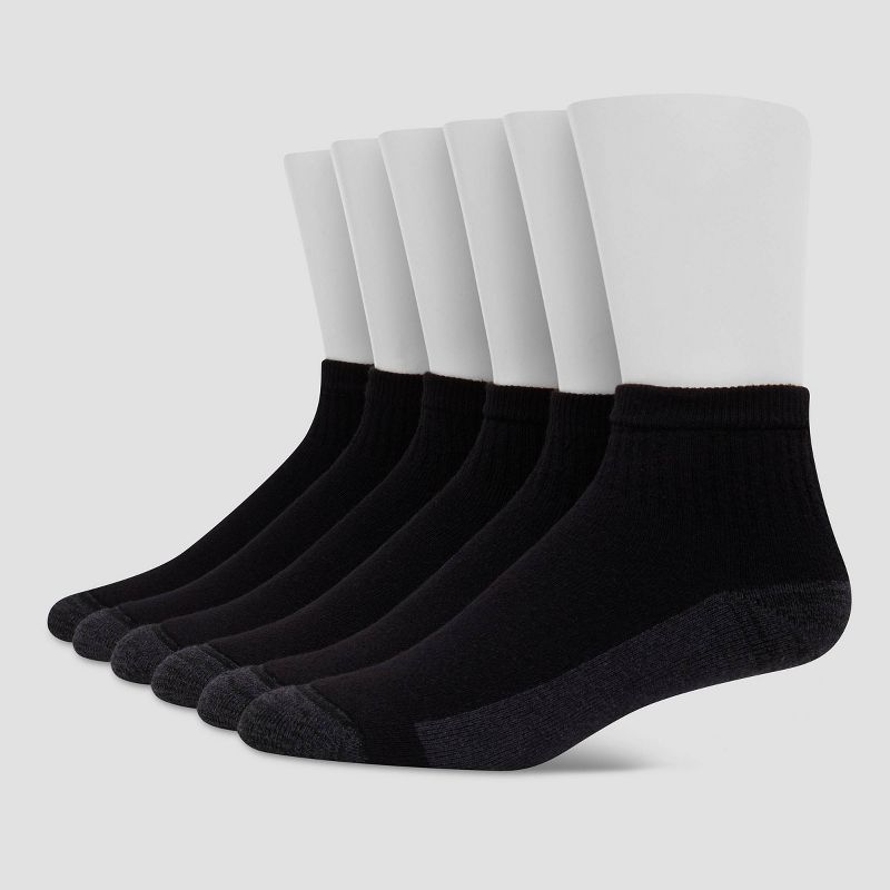 Hanes Premium Men's Xtemp Ultra Cushion 6pk Ankle Socks - 6-12 | Target