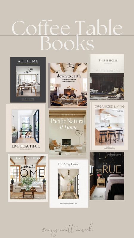 Coffee table books
Affordable home decor 

#LTKhome