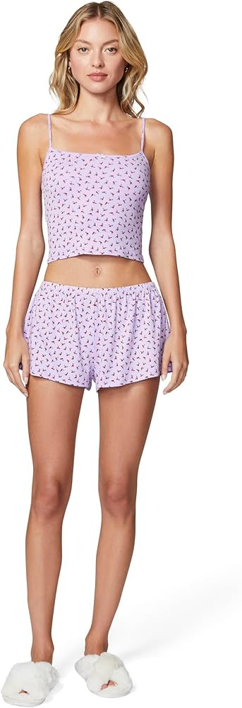 florence by mills Women's Holidaze Collection Sleep Cami and Short Pajama Gift Set | Amazon (US)