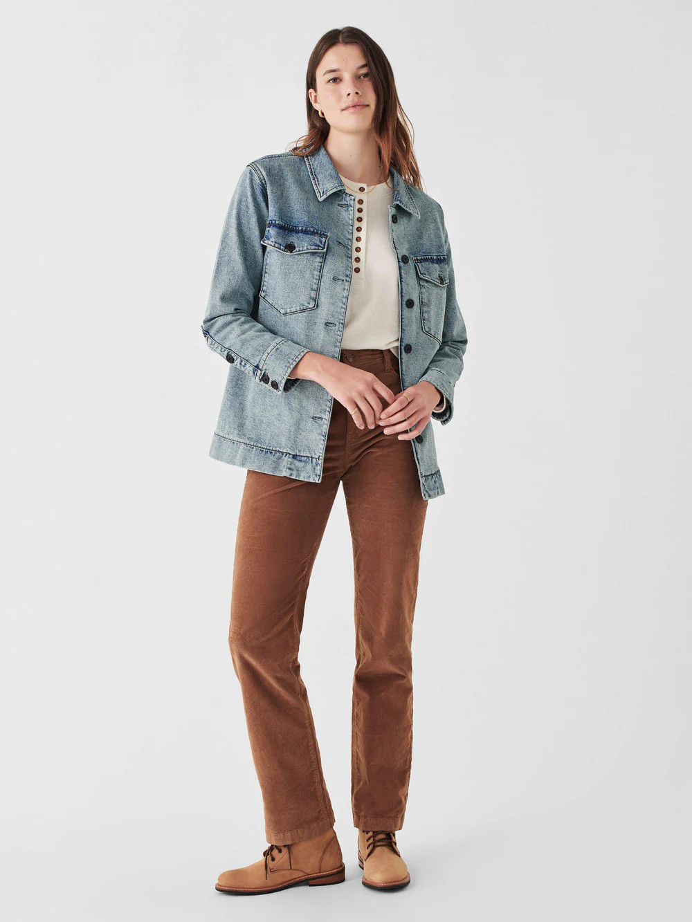 Savannah Denim Overshirt | Faherty