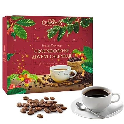 Coffee Advent Calendar 2024 Christmas |24 Days Flavoured Ground Coffee Gift Set Christmas Coffee ... | Amazon (US)
