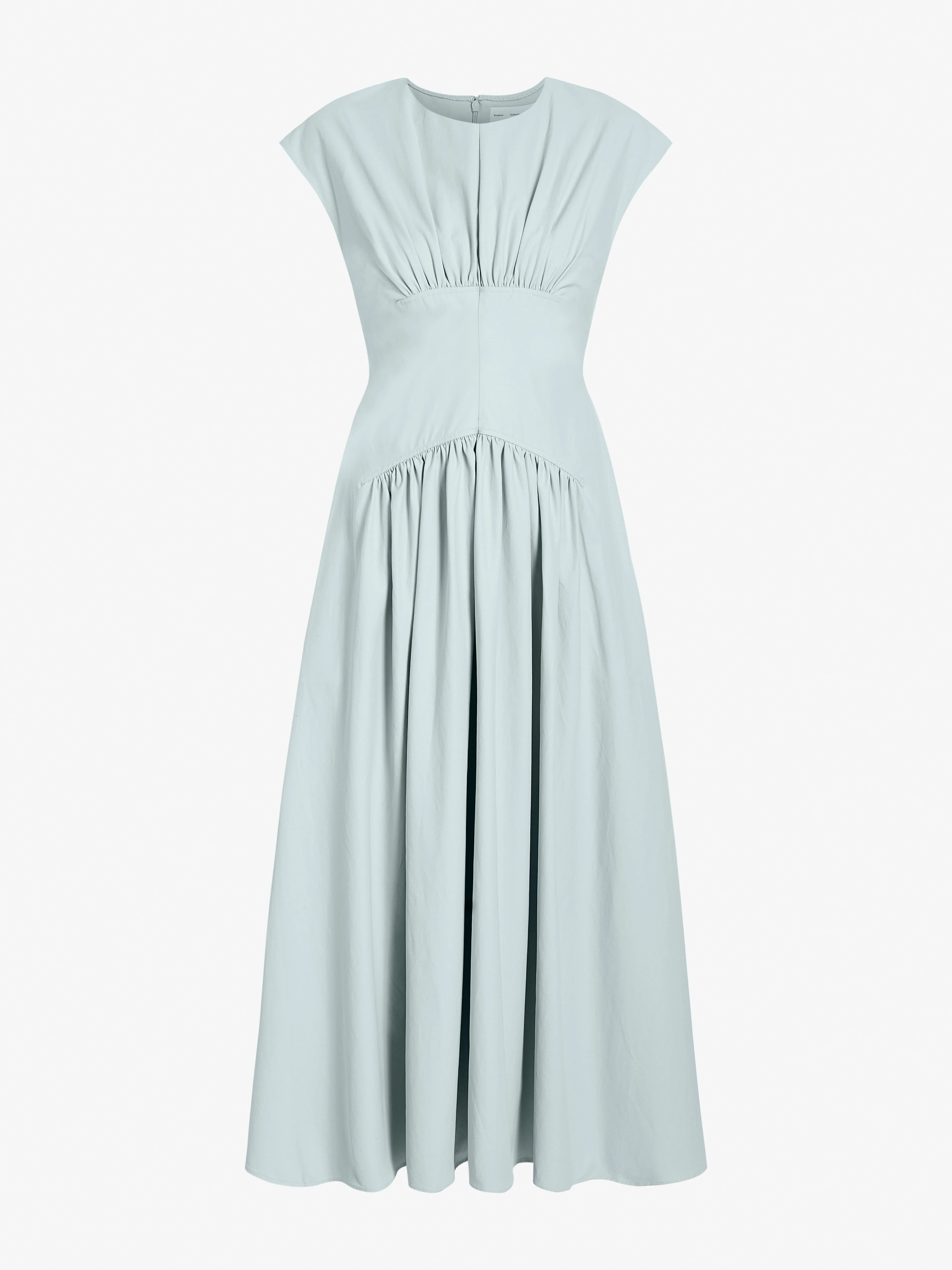Proenza Schouler White Label Nyssa Dress in Tech Cotton - Jade | Proenza Schouler Official Site | Proenza Schouler LLC