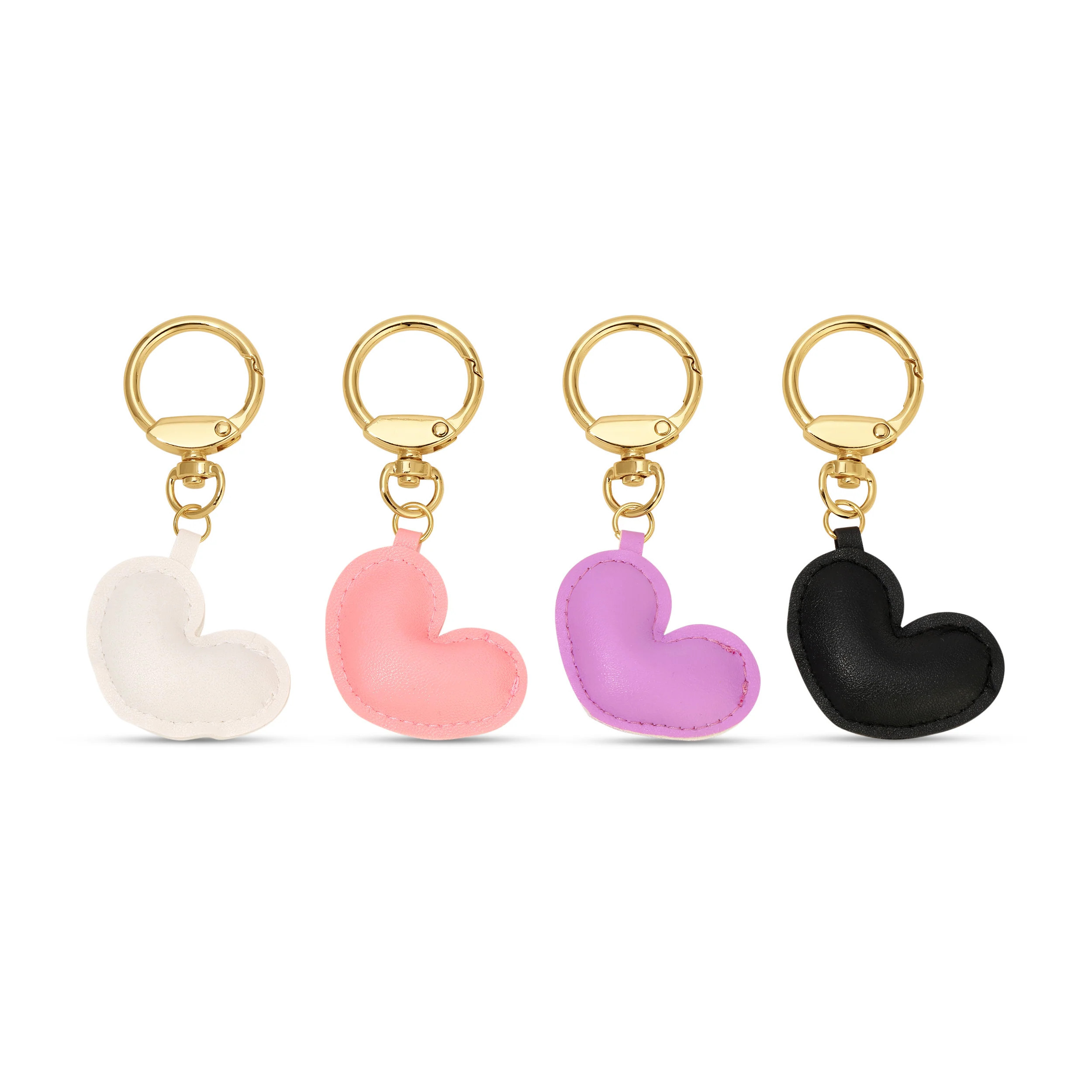 Small Puffed Leather Heart Charm | Meghan Bo Designs