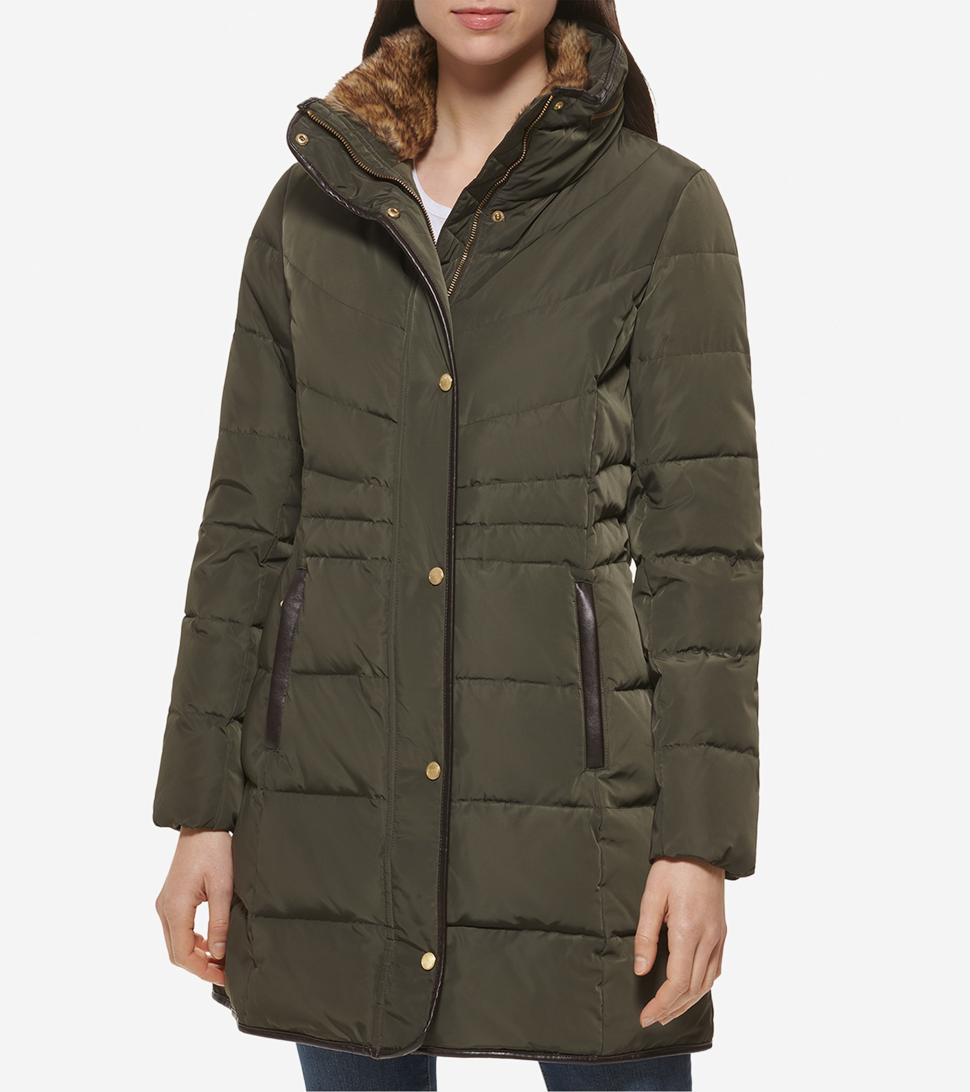 Women's Hidden-Hood Puffer Coat | Cole Haan (US)