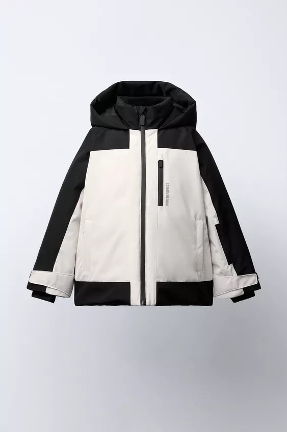COLOR BLOCK WATER RESISTANT AND WINDPROOF JACKET | Zara US