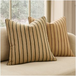 Pierce & Ward Filigree Stripe Pillow Cover | West Elm (US)