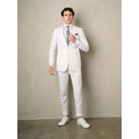 Men's 2-Pieces Linen Slim Fit Suit White Perfect For Summer, Wedding, Parties & Other Milestones | Etsy (US)