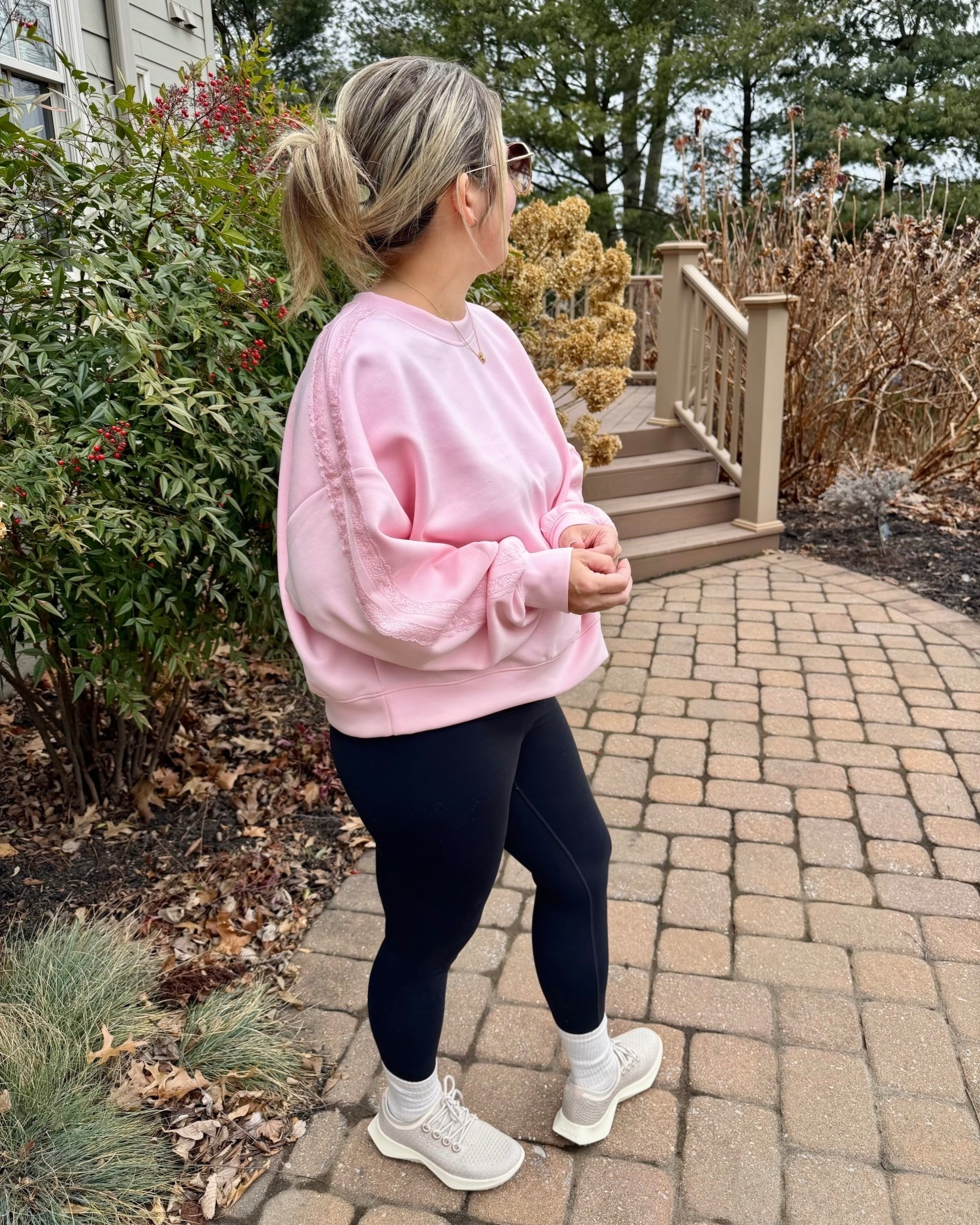 Love the lace detail on the arms of this sporty crewneck. 

#LTKgrwm #LTKFindsUnder50 #LTKfitnessgoals