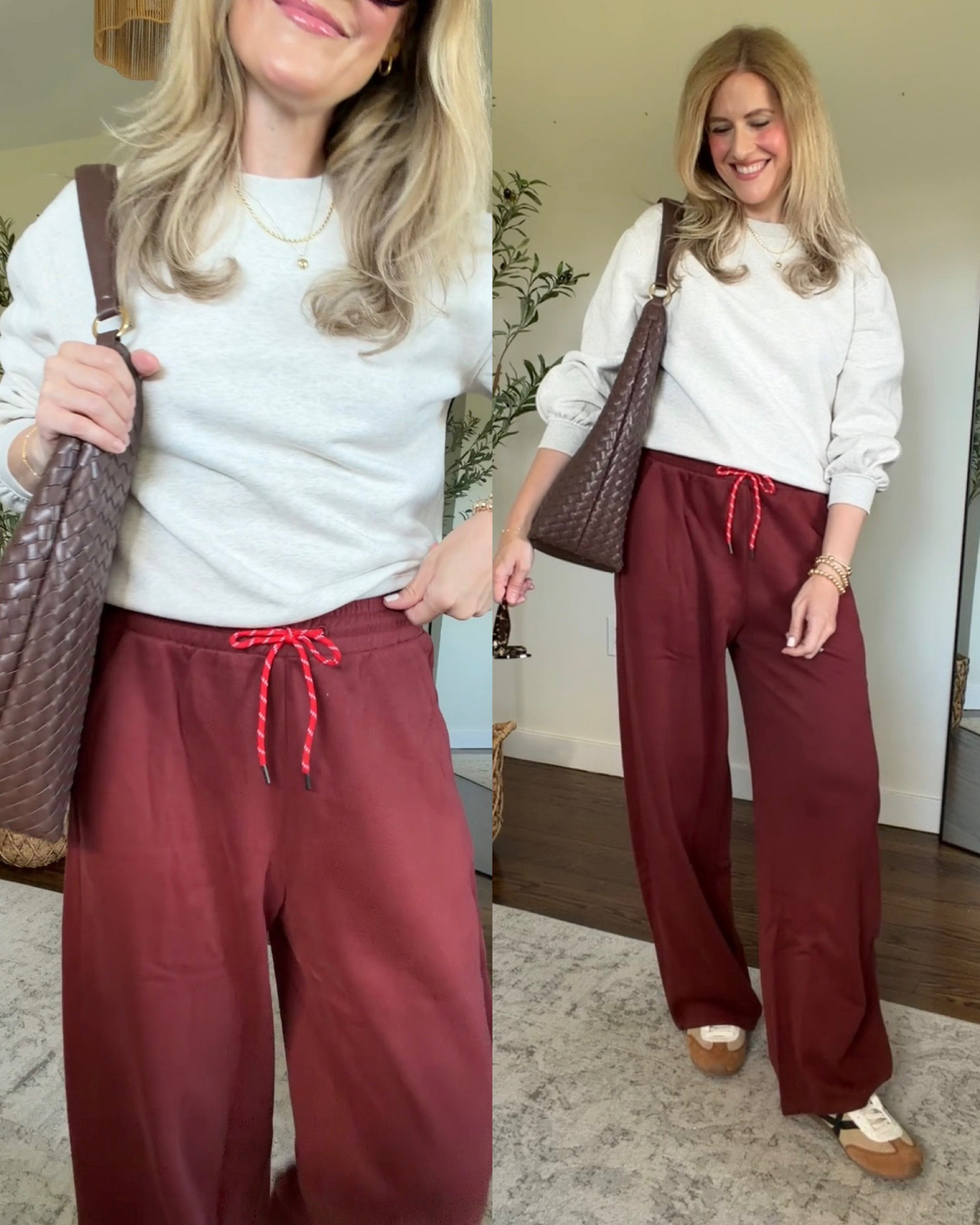Walmart fleece wide leg pants are so nice and thick! Will be great for fall and winter and only paid $9 online. Also in navy. I got the medium. Small would work too. #walmartfashion

#LTKOver40