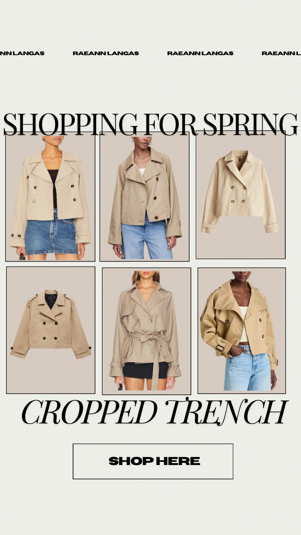 Springs here & I can’t wait to keep styling cropped trench coats!

#LTKSeasonal #LTKMidsize #LTKStyleTip