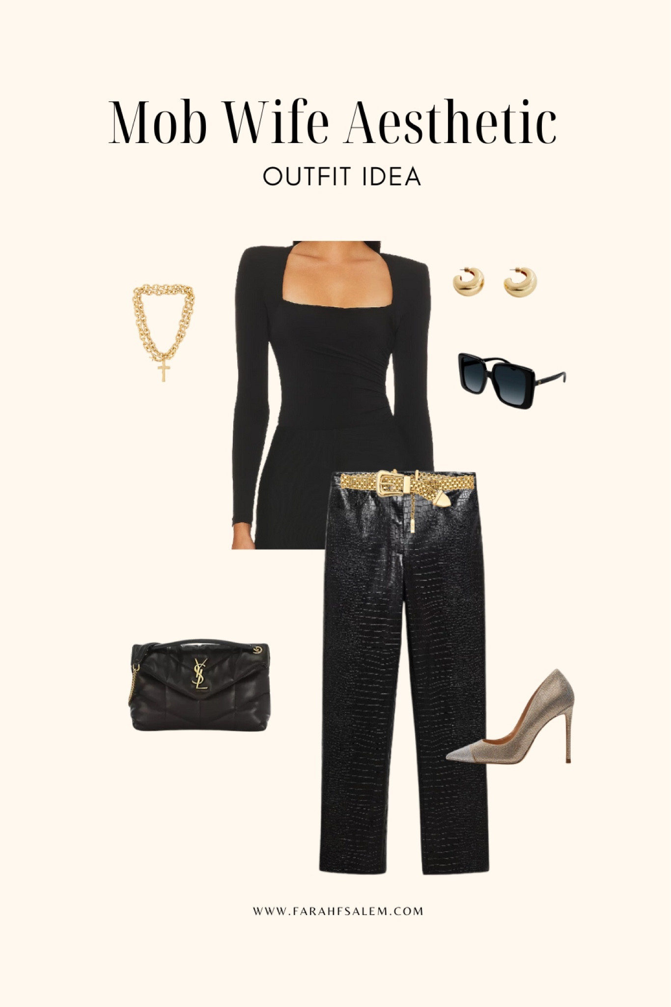 Mob wife aesthetic outfit perfect for spring summer 2024

#LTKstyletip