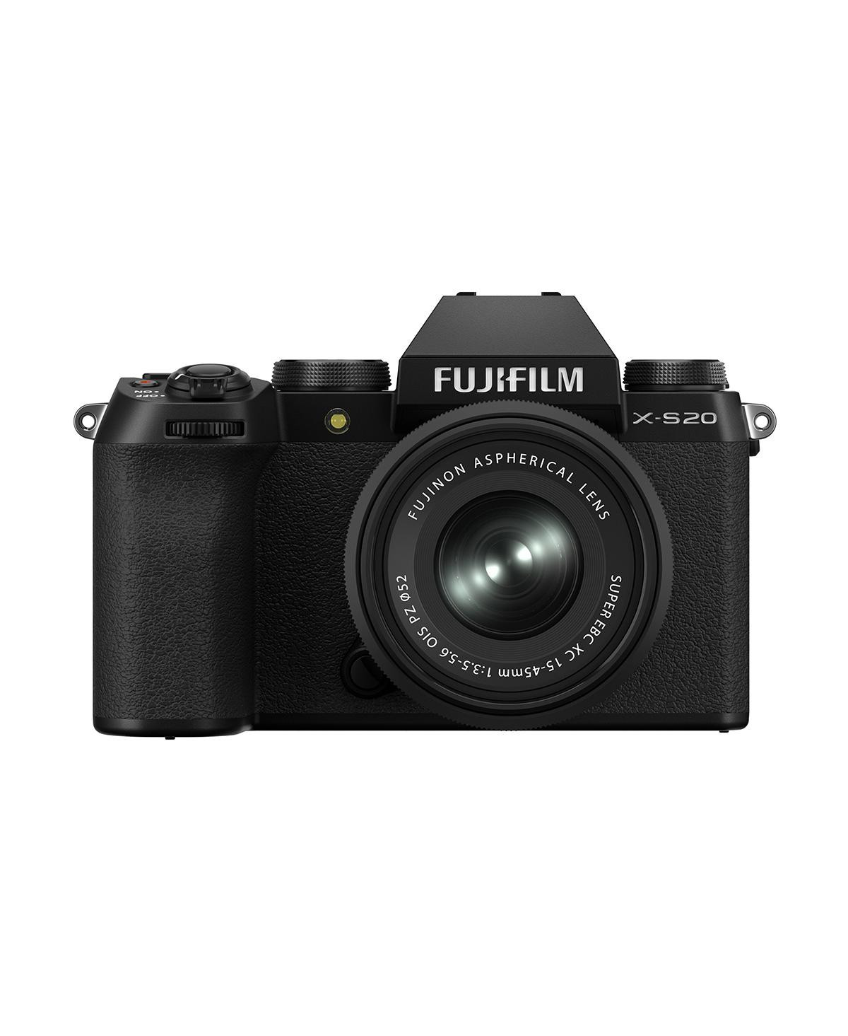 Fujifilm X-S20 Mirrorless Camera with Xc 15-45mm f/3.5-5.6 Ois Pz Lens, Black - Black | Macy's