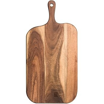 JF JAMES.F Serving Board, Acacia Wood Cutting Board with Handle Wooden Cheese Board Charcuterie B... | Amazon (US)