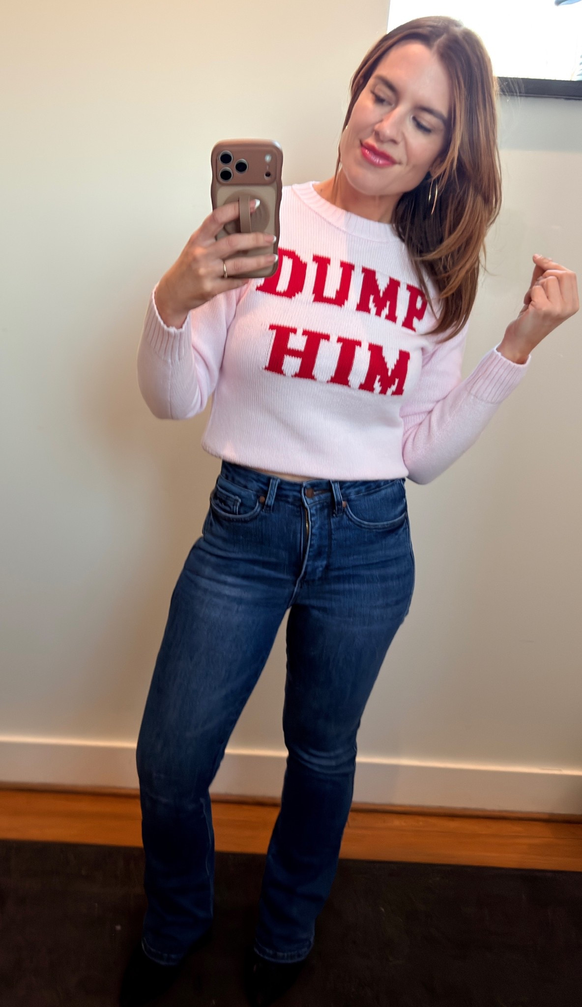 If you're looking for a sign... you found one. 

Sweater: XS
Jeans: 0

#LTKootd #LTKSeasonal #LTKspringtrends