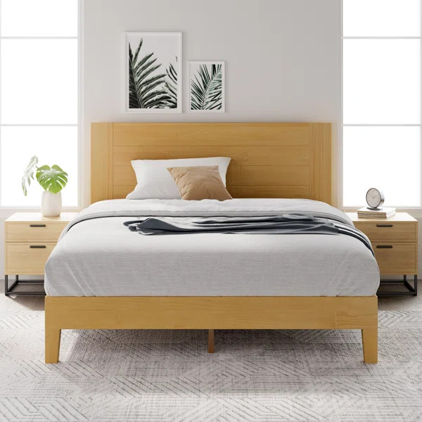 Kira Solid Wood Low Profile Platform Bed | Wayfair North America