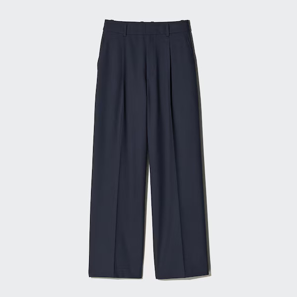 Wide-Fit Pleated Pants | UNIQLO (US)